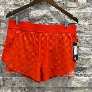 Umbro Vibrant Orange Women's Athletic Shorts size L